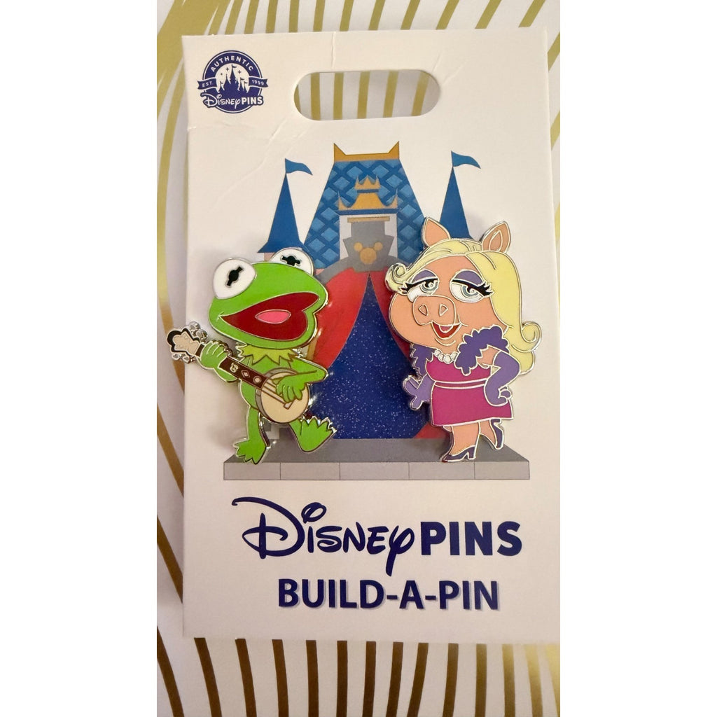 NEW 2025 Disney Parks Kermit & Miss Piggy Build-A-Pin Set