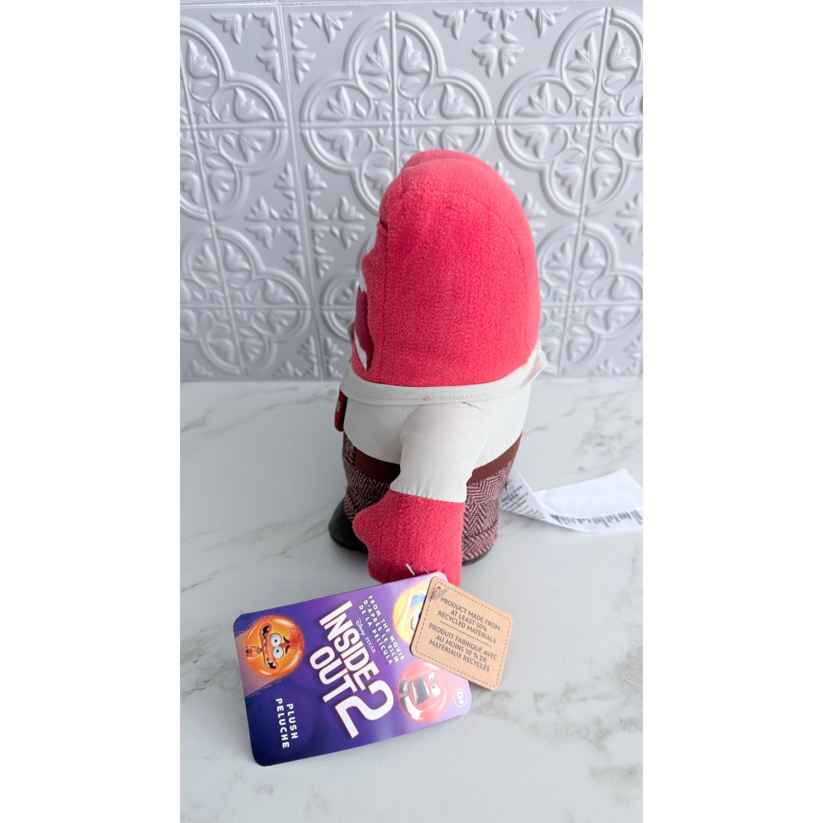 Disney Pixar Inside Out 2 Anger Plush 9.5" Stuffed Animal Toy NEW