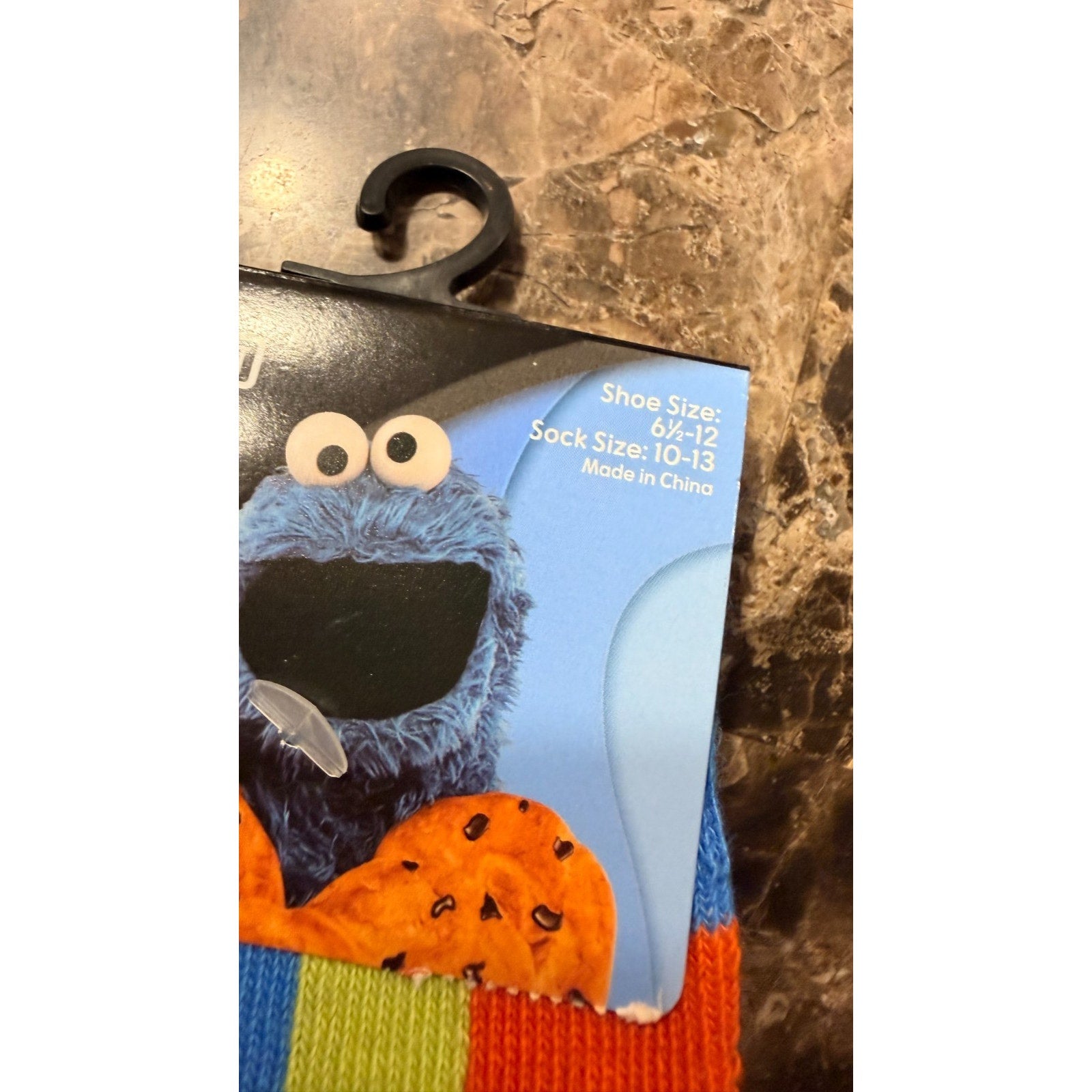 Sesame Street Burt Novelty Crew Socks 1 Pair Size 9-13 NWT