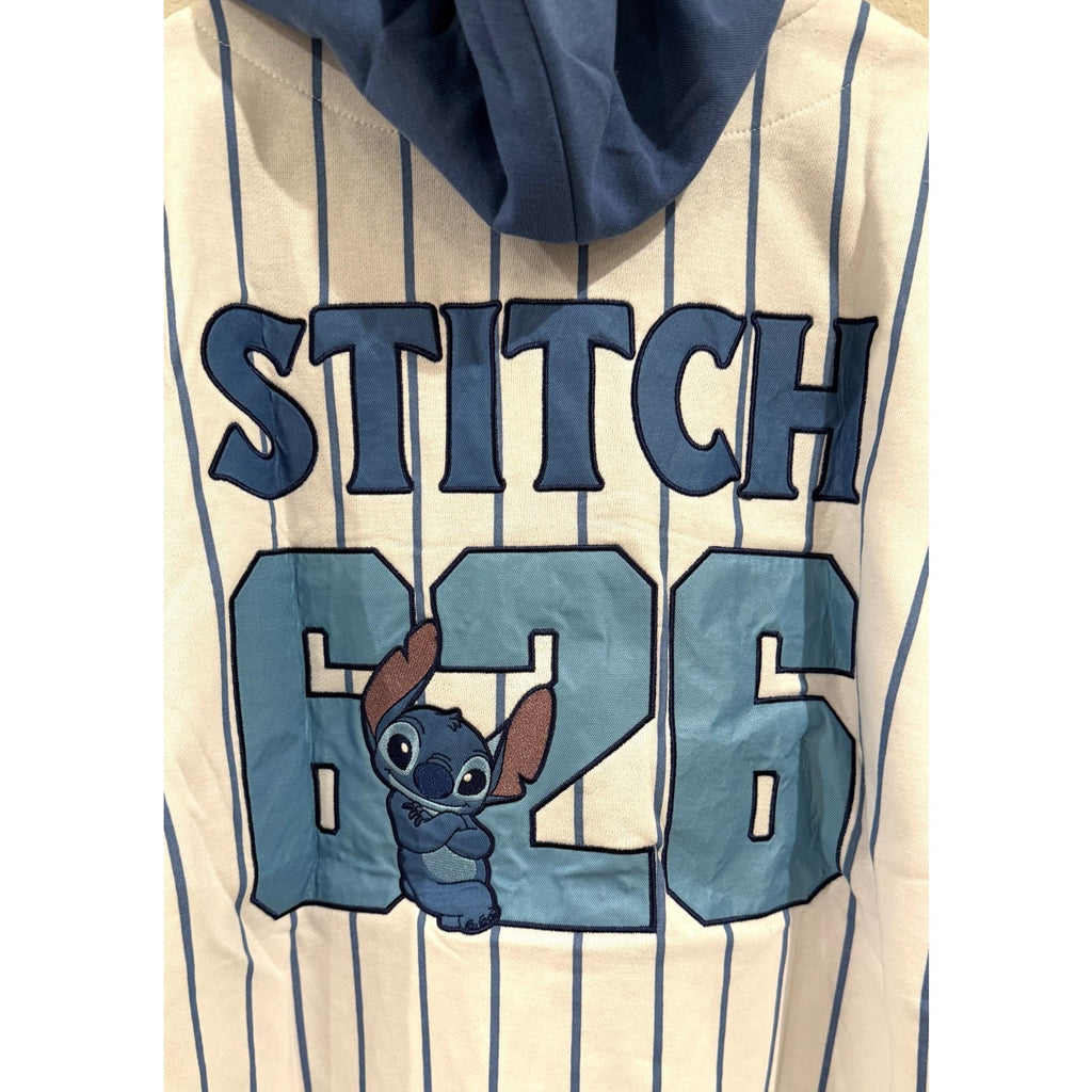 Disney Lilo & Stitch Ohana Hooded Baseball Jersey - Adult Medium NWT