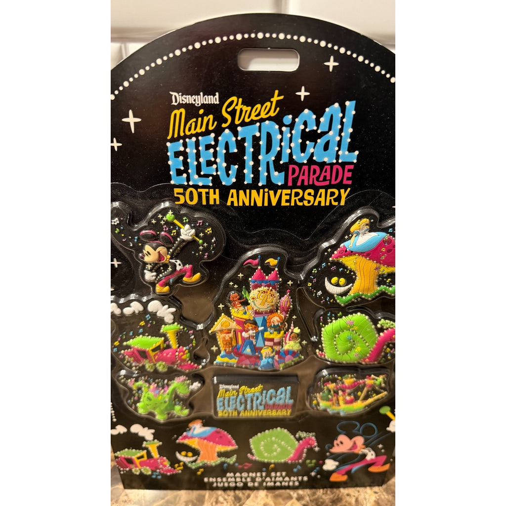 Disneyland Main Street Electrical Parade 50th Anniversary Magnets - 8 piece NEW