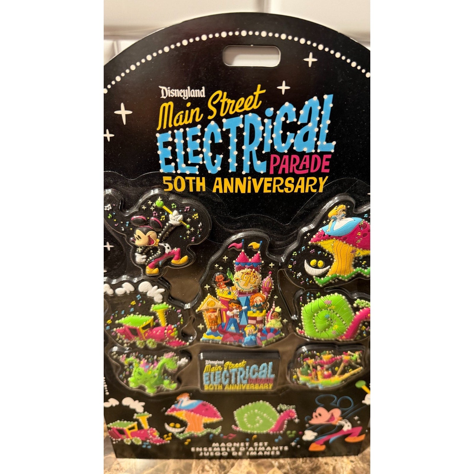 Disneyland Main Street Electrical Parade 50th Anniversary Magnets - 8 piece NEW