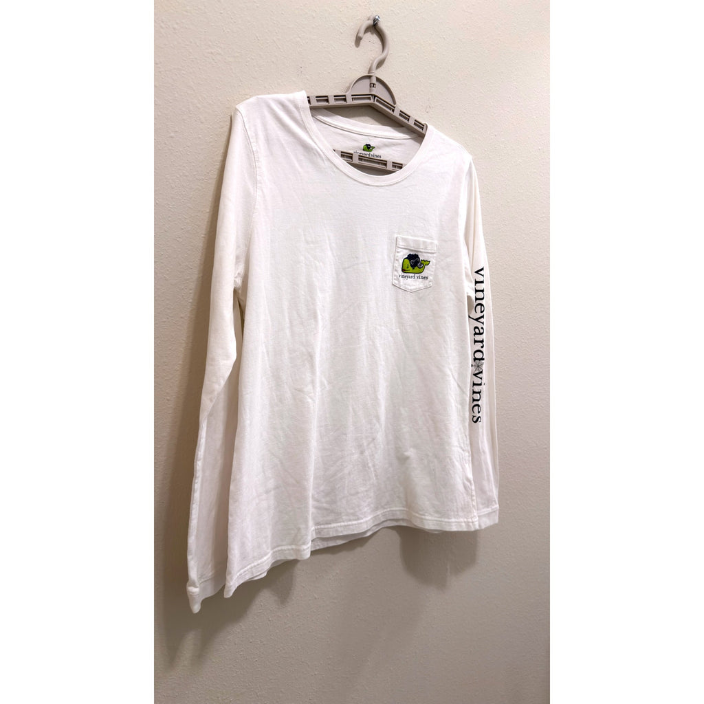 Vineyard Vines Boys Large Halloween Bride of Frankenstein Long Sleeve T-Shirt