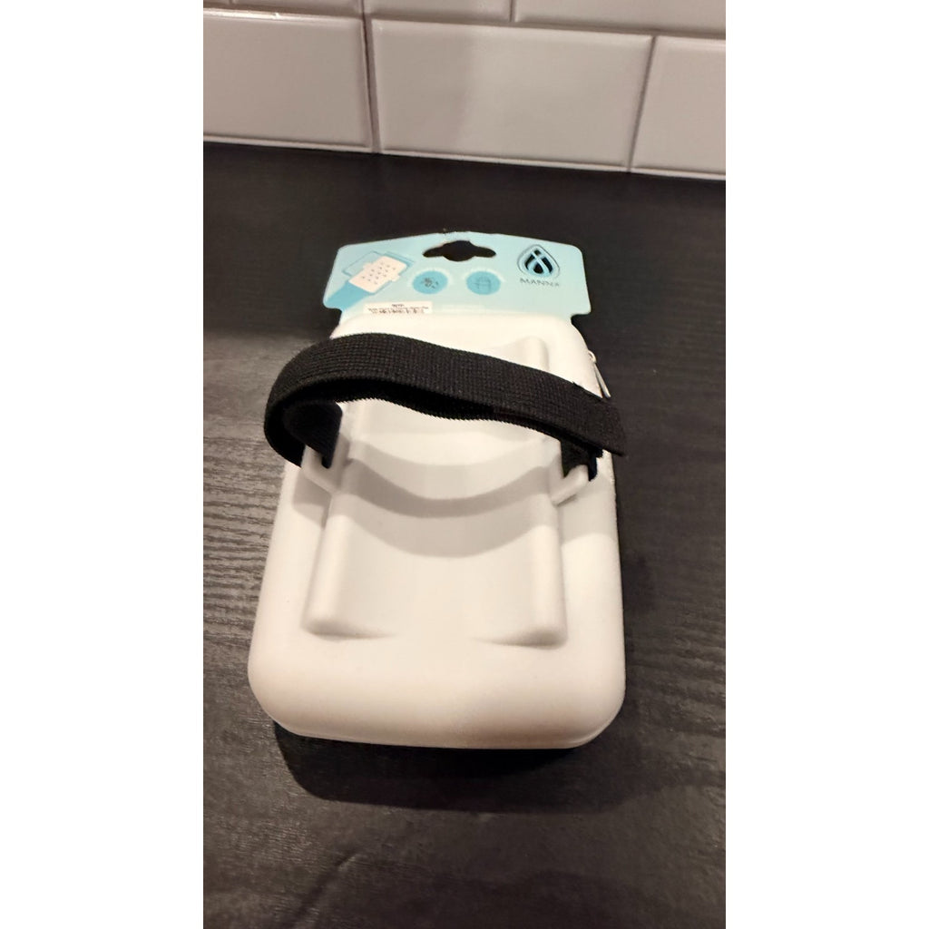 NEW Snowfall White Silicone Water Bottle Pouch with Charms