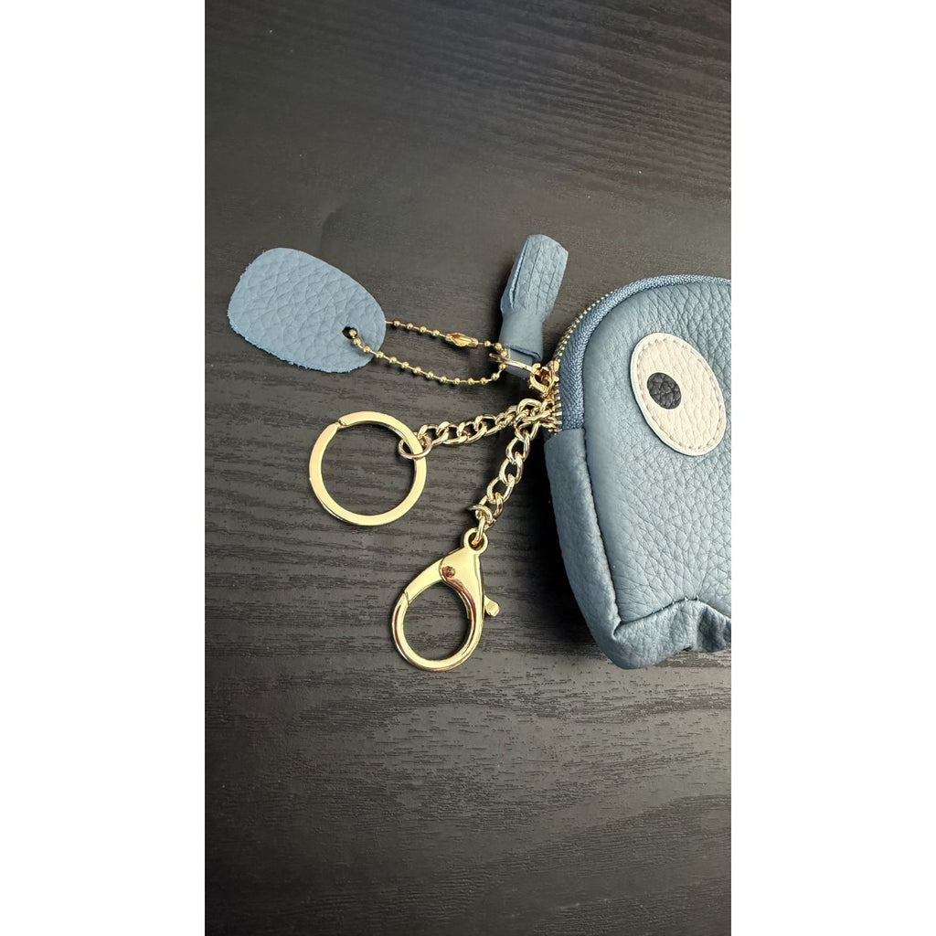 NEW Cute Cartoon Ghost Coin Purse Card Holder Big Eyes Leather Zipper
