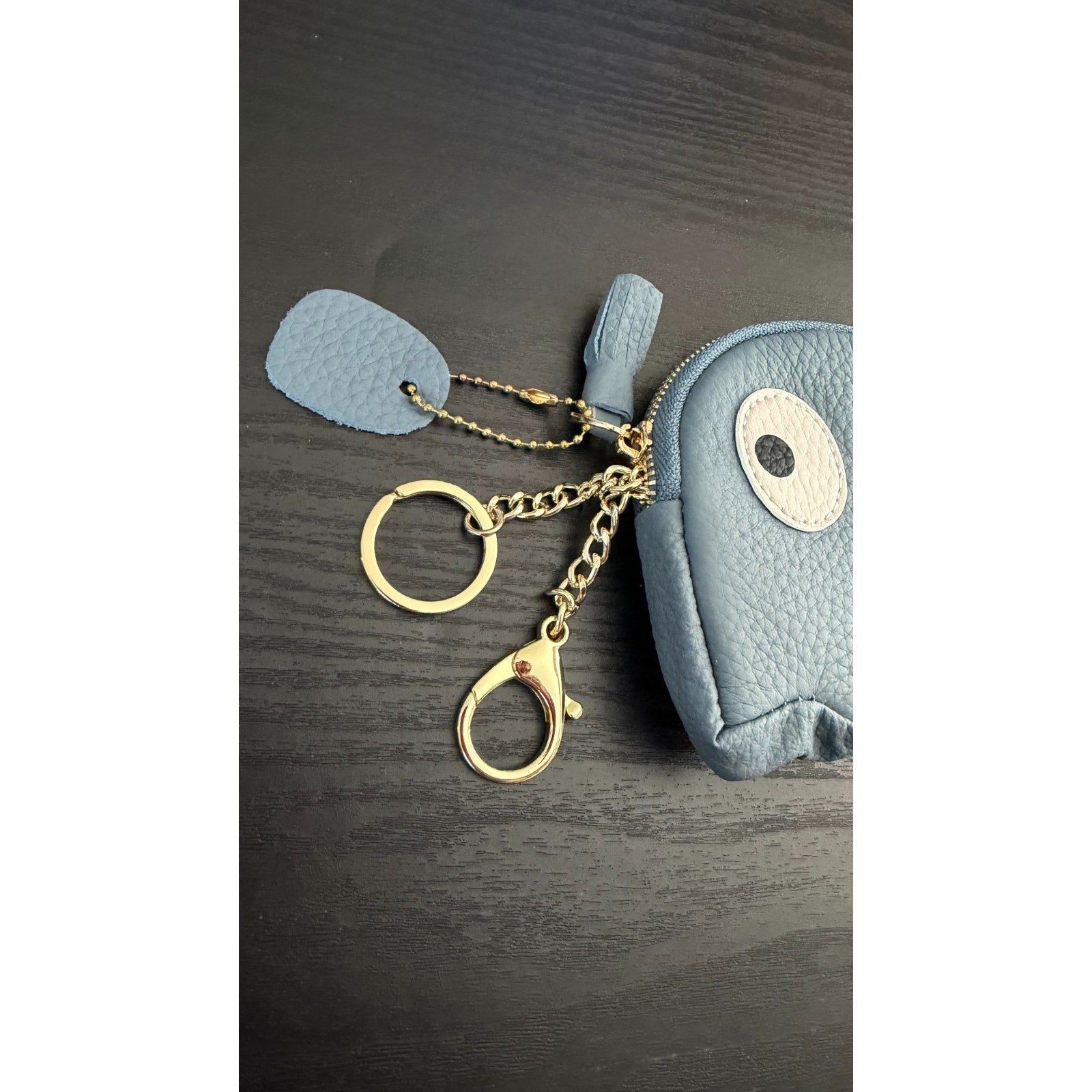 NEW Cute Cartoon Ghost Coin Purse Card Holder Big Eyes Leather Zipper
