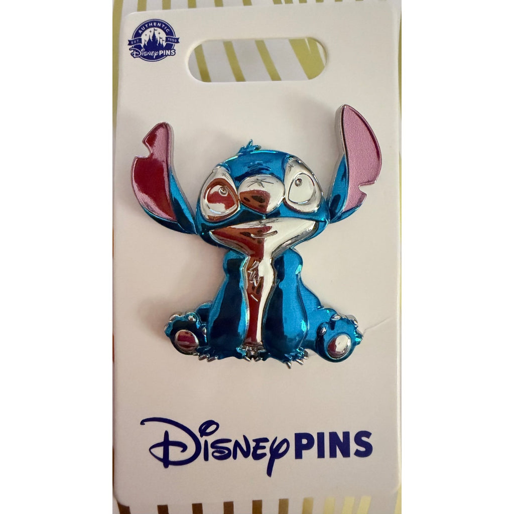 NEW 2024 Disney Parks Stitch Sculpted Metallic Pin