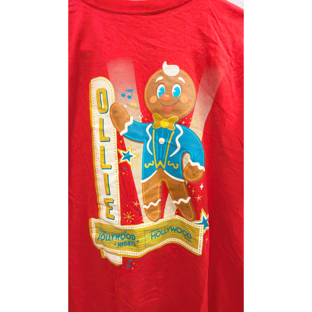 NWT Disney Jollywood Nights 2025 Ollie the Gingerbread Man Tee - X-Large