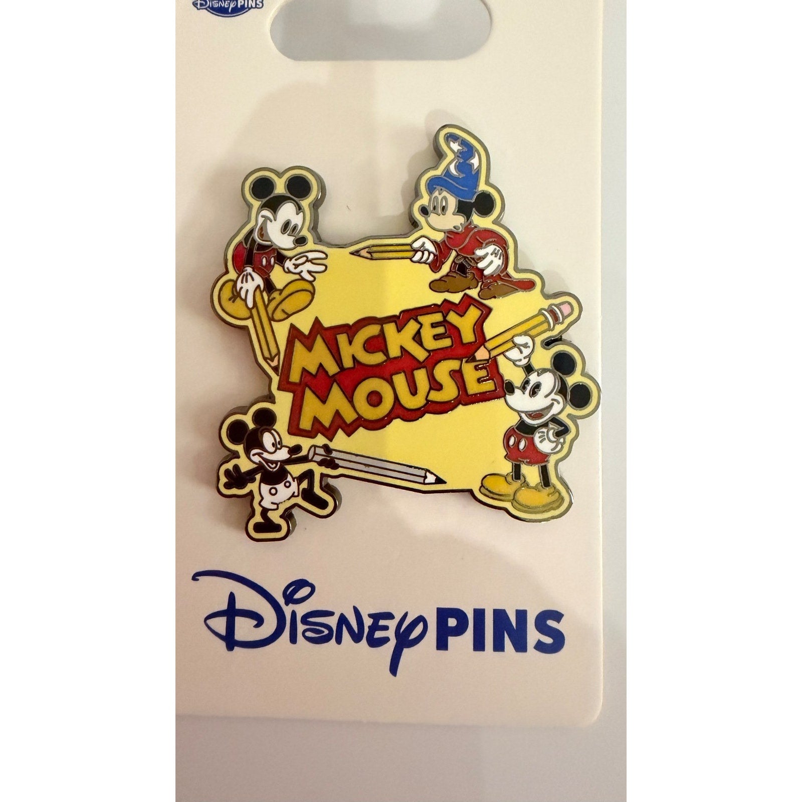 Disney Parks Mickey Mouse "Through the Years" Pin NEW