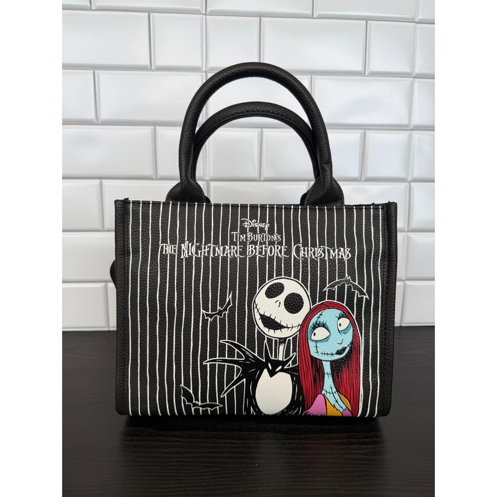 Primark Nightmare Before Christmas Jack & Sally Striped Tote Bag NWT
