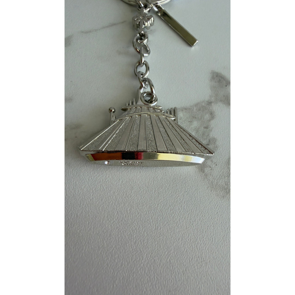 Disney Parks Space Mountain Tomorrowland Metal Keychain Bag Charm NWT