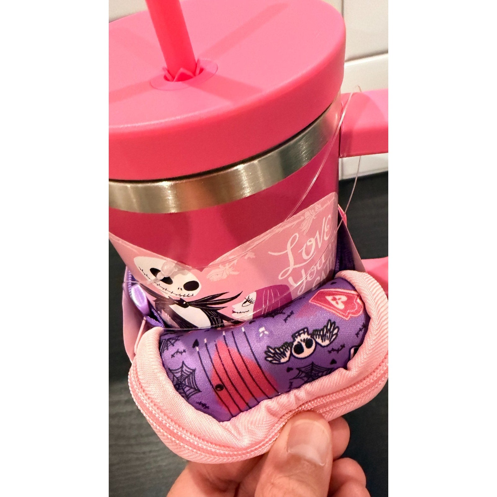 2026 Valentine's Day JACK SKELLINGTON & SALLY 40oz Tumbler Hydration Bundle Boot