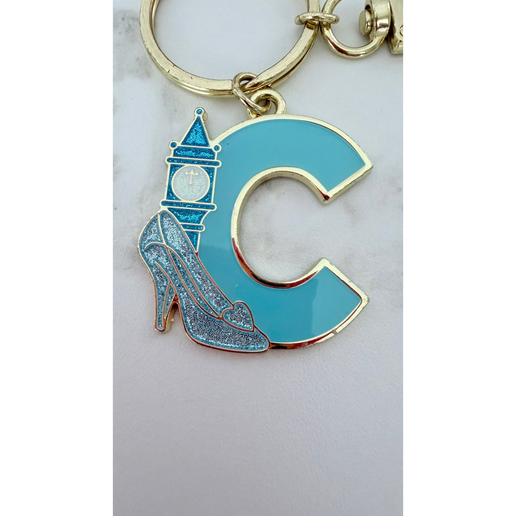 Disney Parks Character Alphabet Keychain - Letter C Cinderella NWOT
