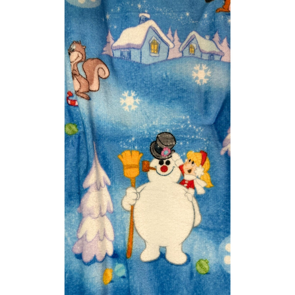 NEW Frosty the Snowman 50x70 XL Silk Touch Throw Blanket Christmas Cozy