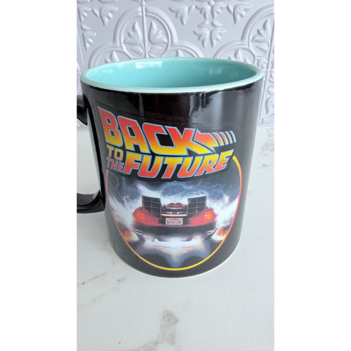 Back to the Future DeLorean Time Machine Ceramic Mug 20 oz Silver Buffalo NEW