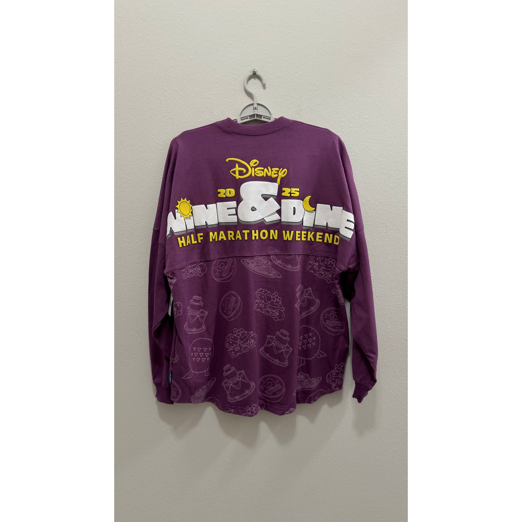 runDisney 2025 Wine & Dine Half Marathon Weekend Spirit Jersey Large Purple NWT