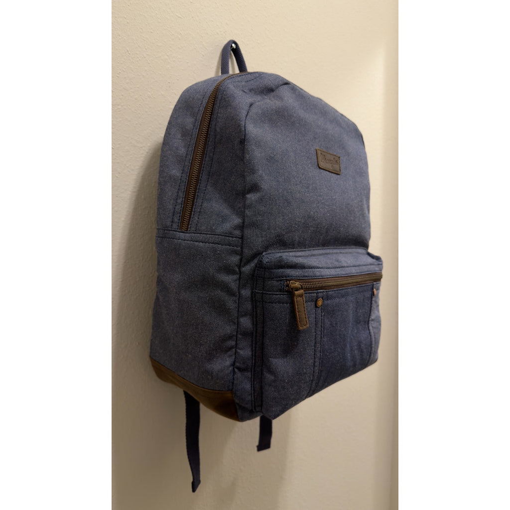 NWT Wrangler Kayce Canvas Backpack - Blue Denim Western Laptop Bag