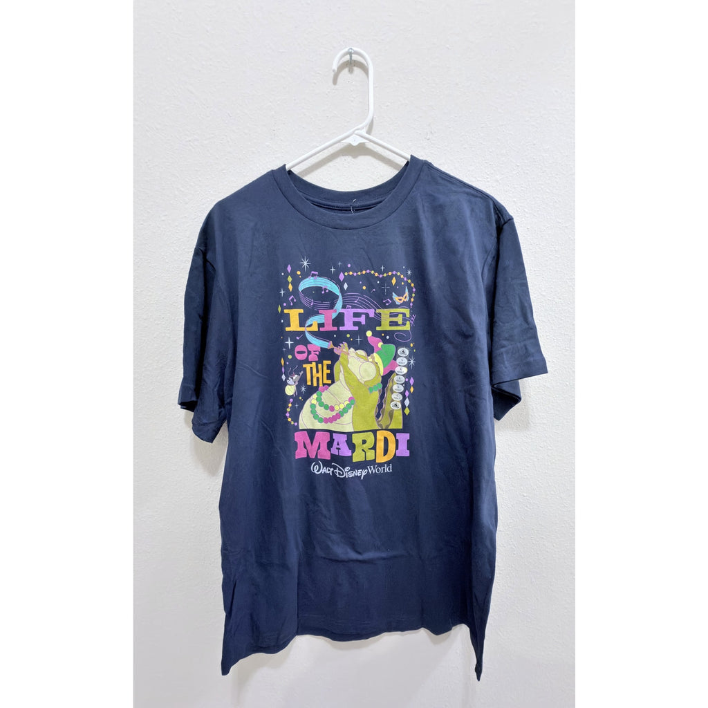 NWT Disney Parks Princess & the Frog "Life of the Mardi" T-Shirt - Large