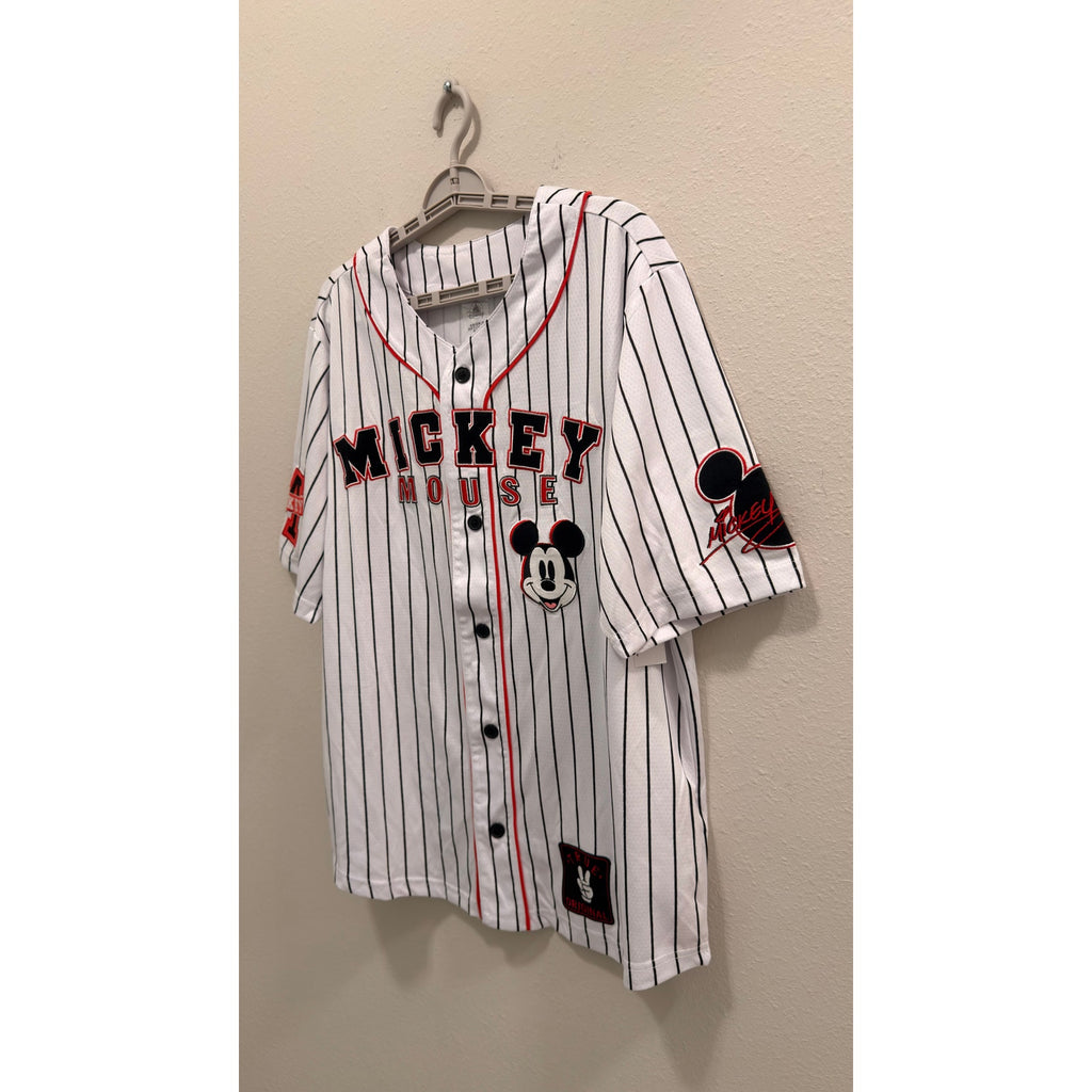 Disney Parks Mickey Mouse Baseball Jersey Adults Large NWT