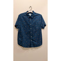 Arizona Jean Co. Men's Navy Button Down Orange Star Pattern Large NWT