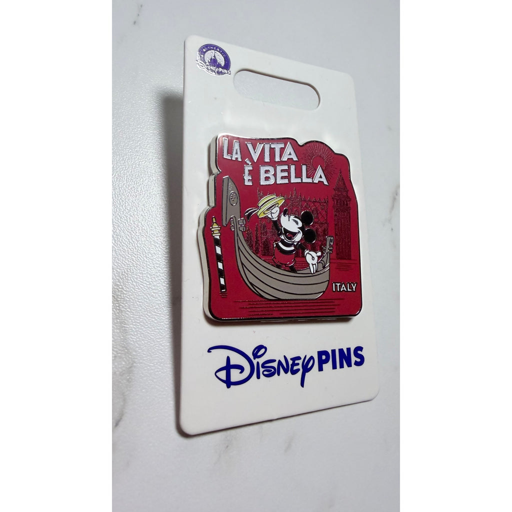 Disney Parks EPCOT Italy Pavillion Mickey Mouse La Vita È Bella Pin 2024 NEW