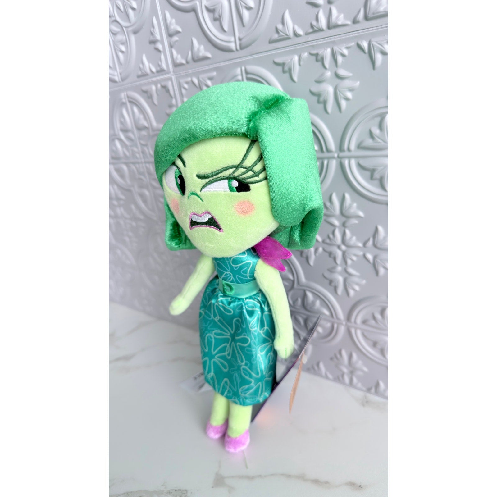 Disney Pixar Inside Out 2 Disgust Plush Doll 10" Green Stuffed Animal New
