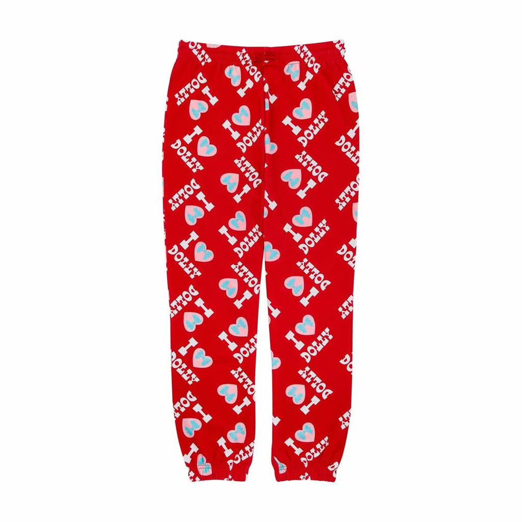 NEW Dolly Parton "I Heart Dolly" Printed Jogger Pants - Adult Large
