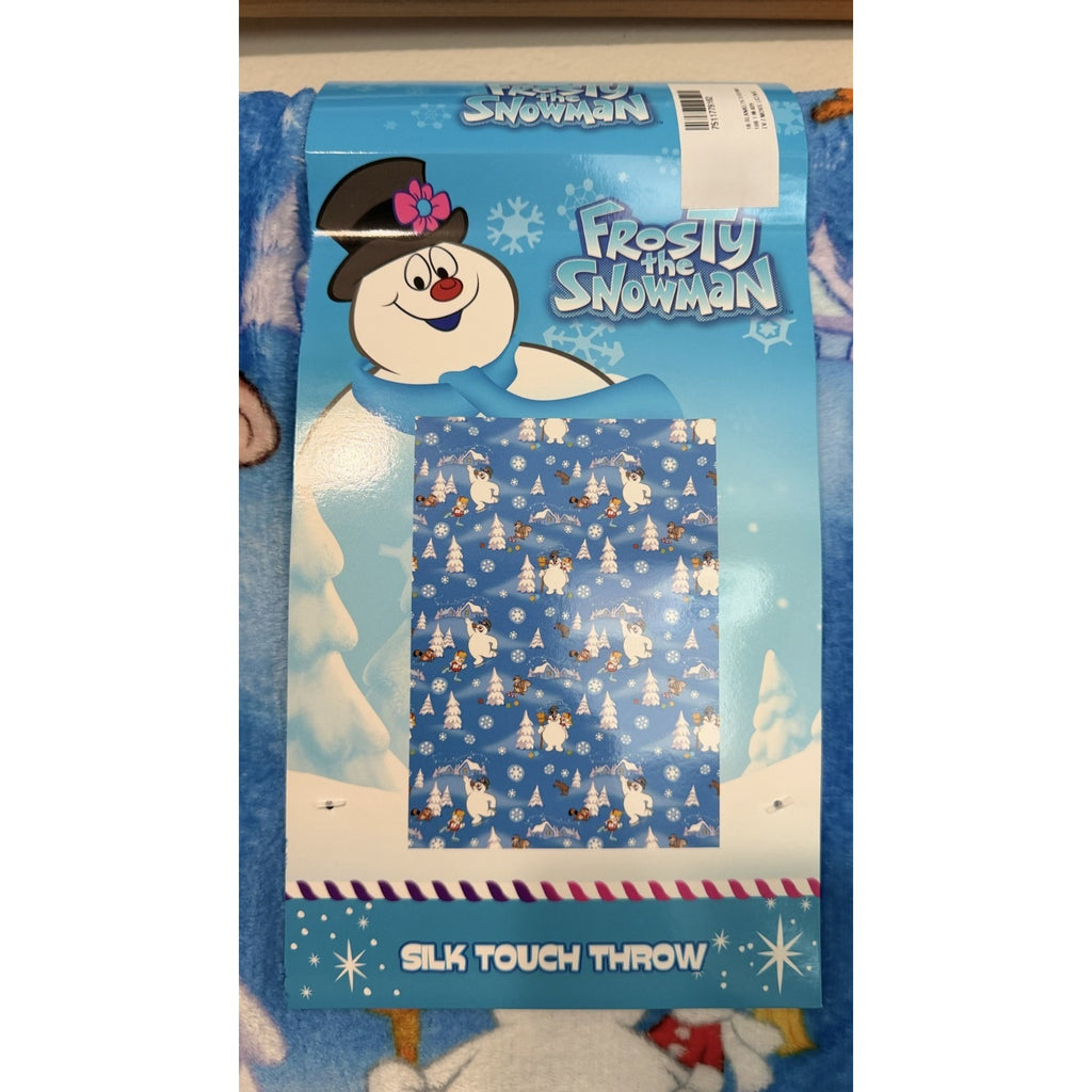 NEW Frosty the Snowman 50x70 XL Silk Touch Throw Blanket Christmas Cozy