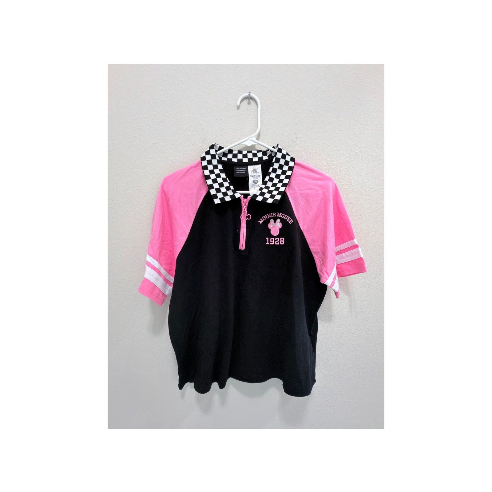 NWT Disney Parks Minnie Mouse Racing Team Jersey Girls Size XL