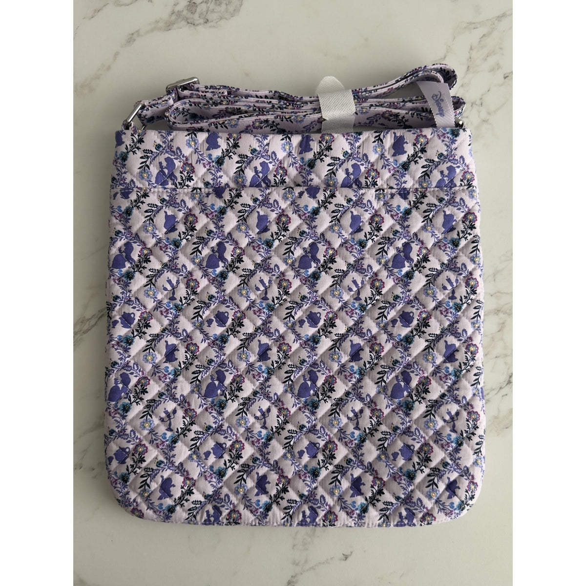 Vera Bradley Disney Parks Belle Floral Cameos Lavender Crossbody Purse NWT