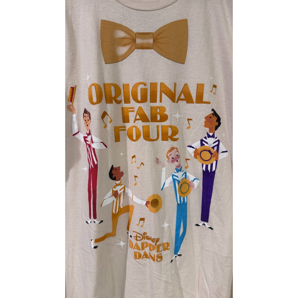 Disney Parks Dapper Dans Main Street USA Fab Four T-Shirt Adults XL NWT