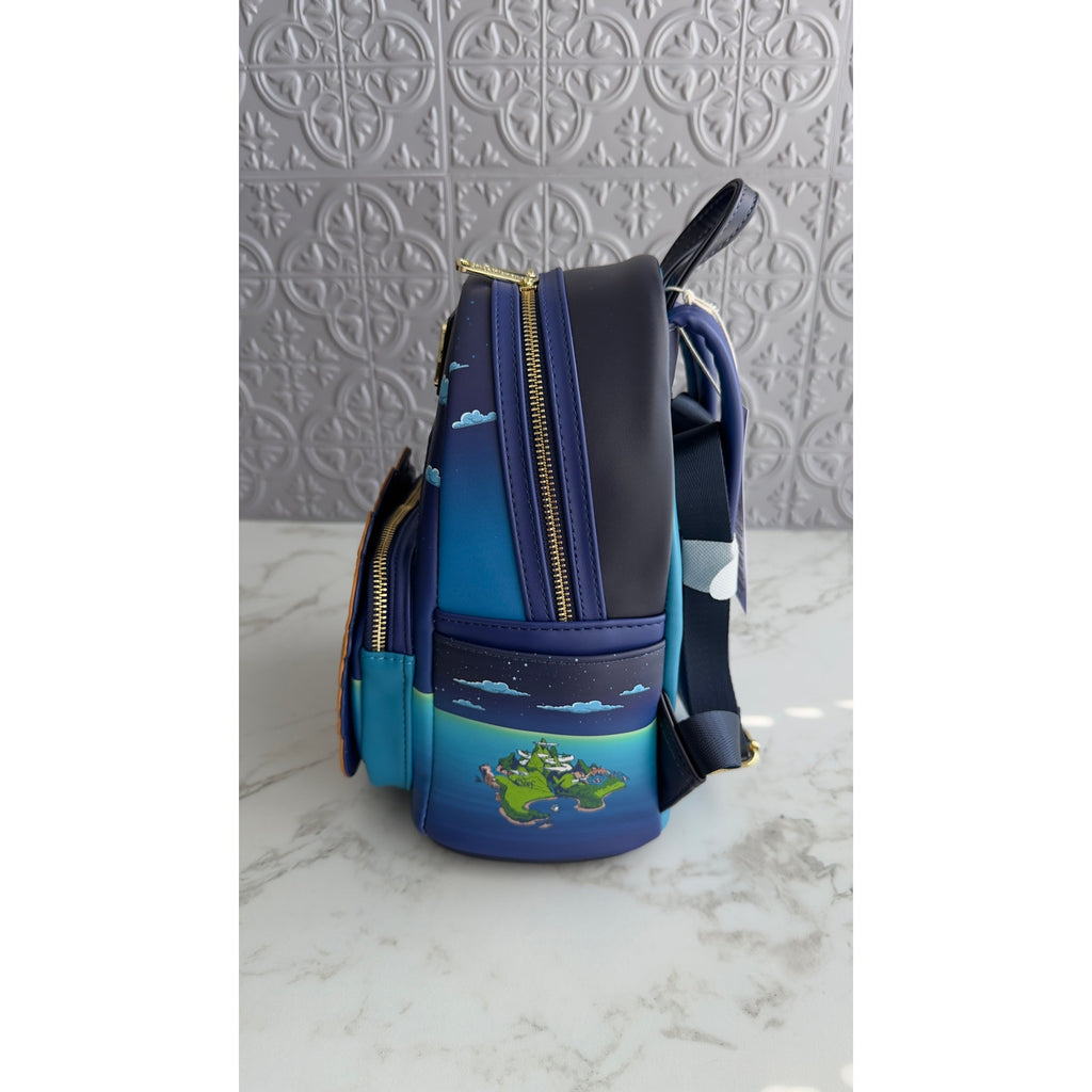 Disney Parks x Loungefly Peter Pan’s Flight Ride Mini Backpack NWT