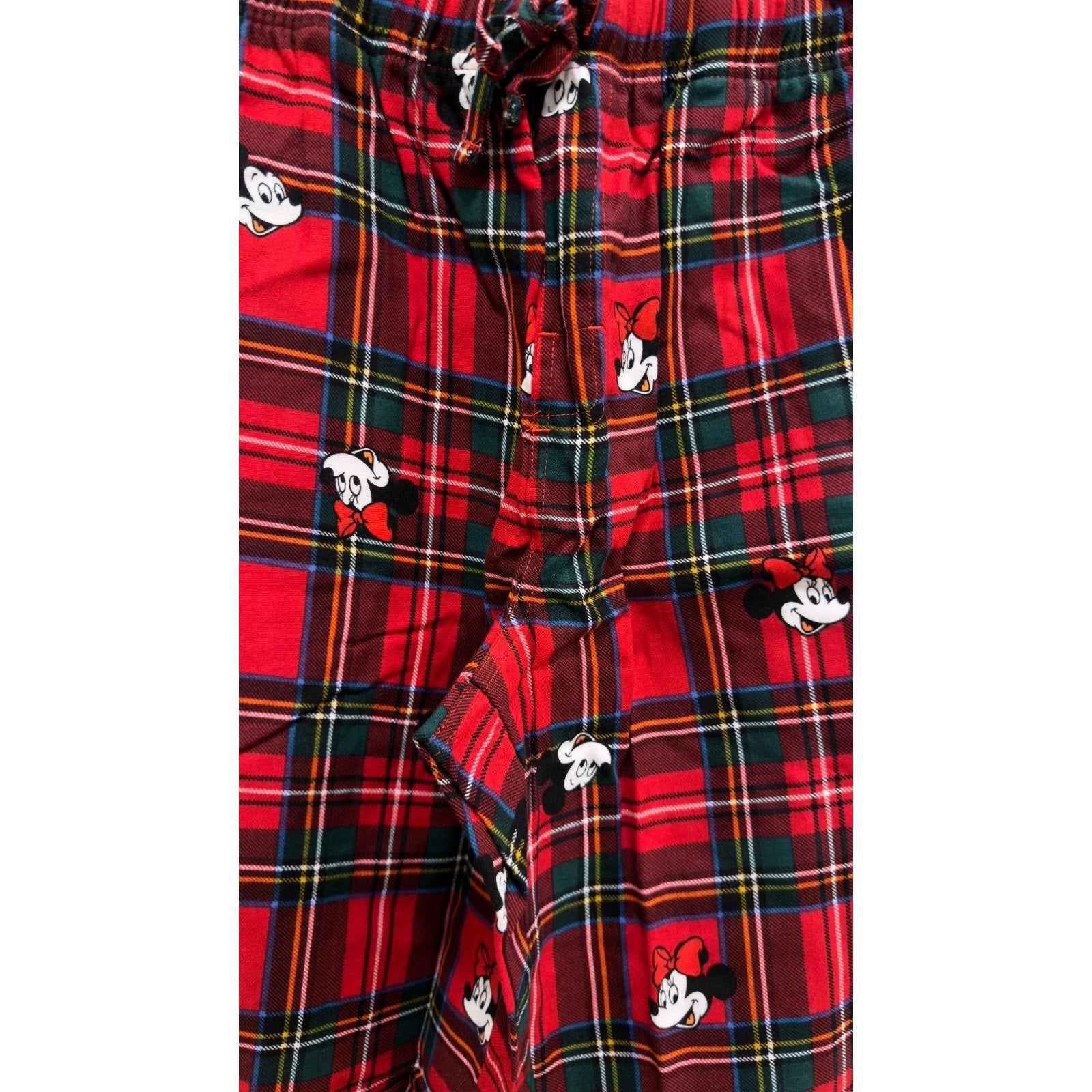 NWT Old Navy x Disney Men’s Red Plaid Flannel Pajama Pants - Medium