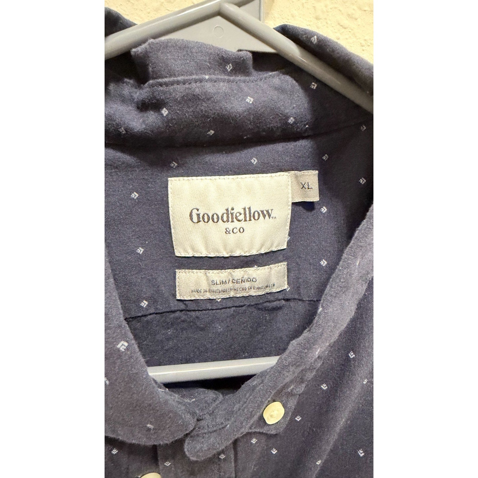 Goodfellow & Co Blue Long Sleeve Button Down - Slim Fit - Men’s Large - Preowned
