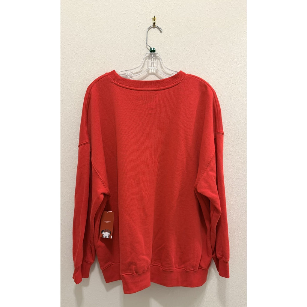 Old Navy x Disney Mickey Mouse Oversized Socomfy Holiday Sweatshirt Large NEW