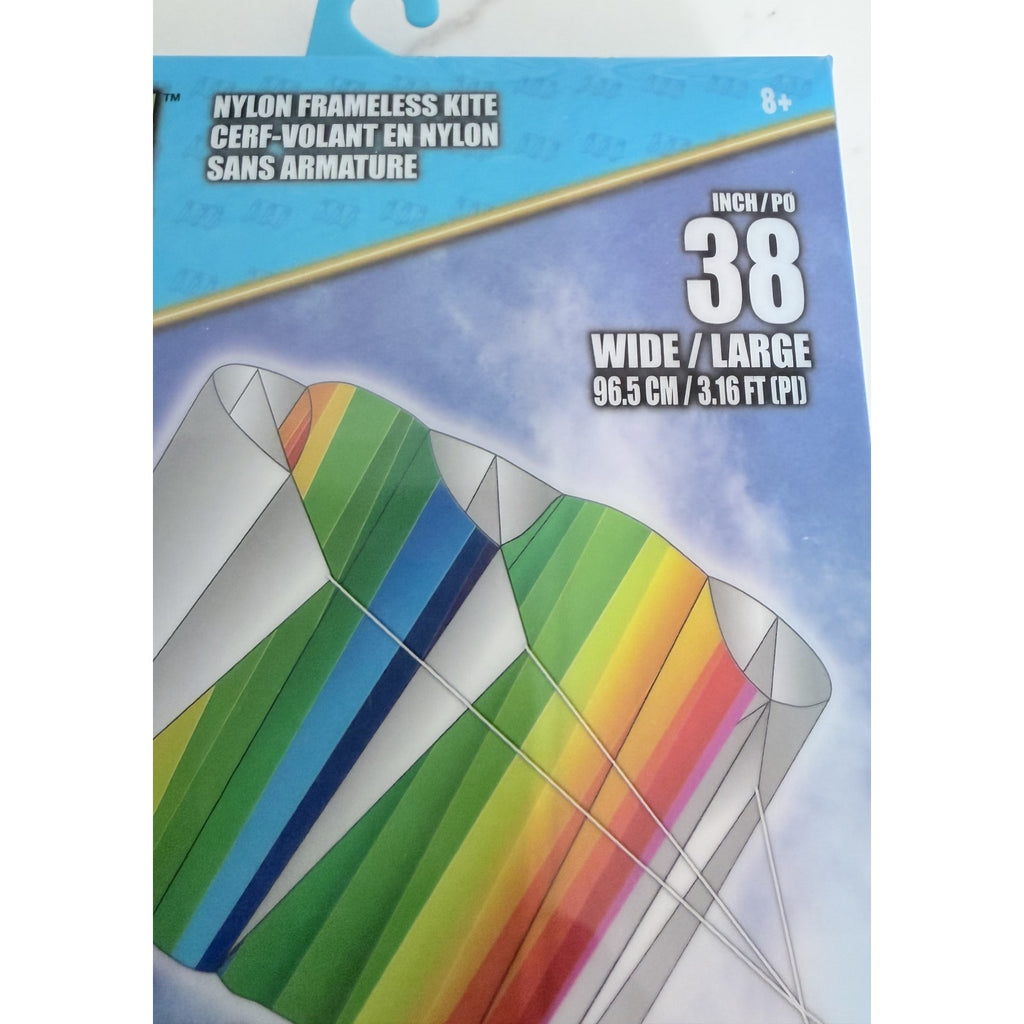 X-Kites SkyFoil Rainbow Nylon Frameless Kite - 38" Brand New