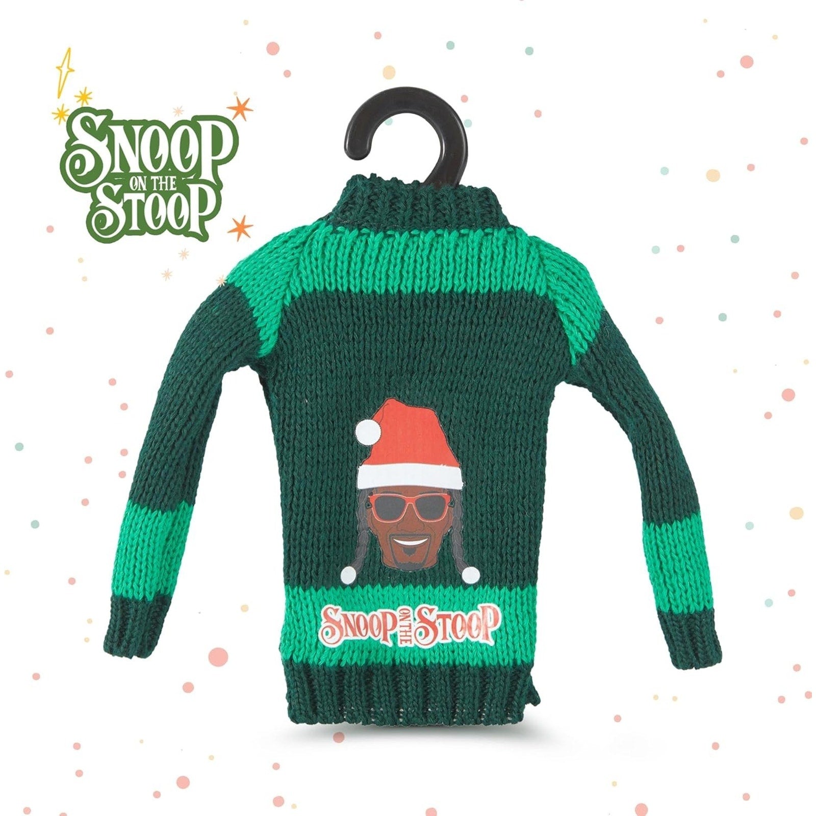 NEW Snoop Dogg Snoop on a Stoop Knit Ornament 100% Polyester Sweater - Green