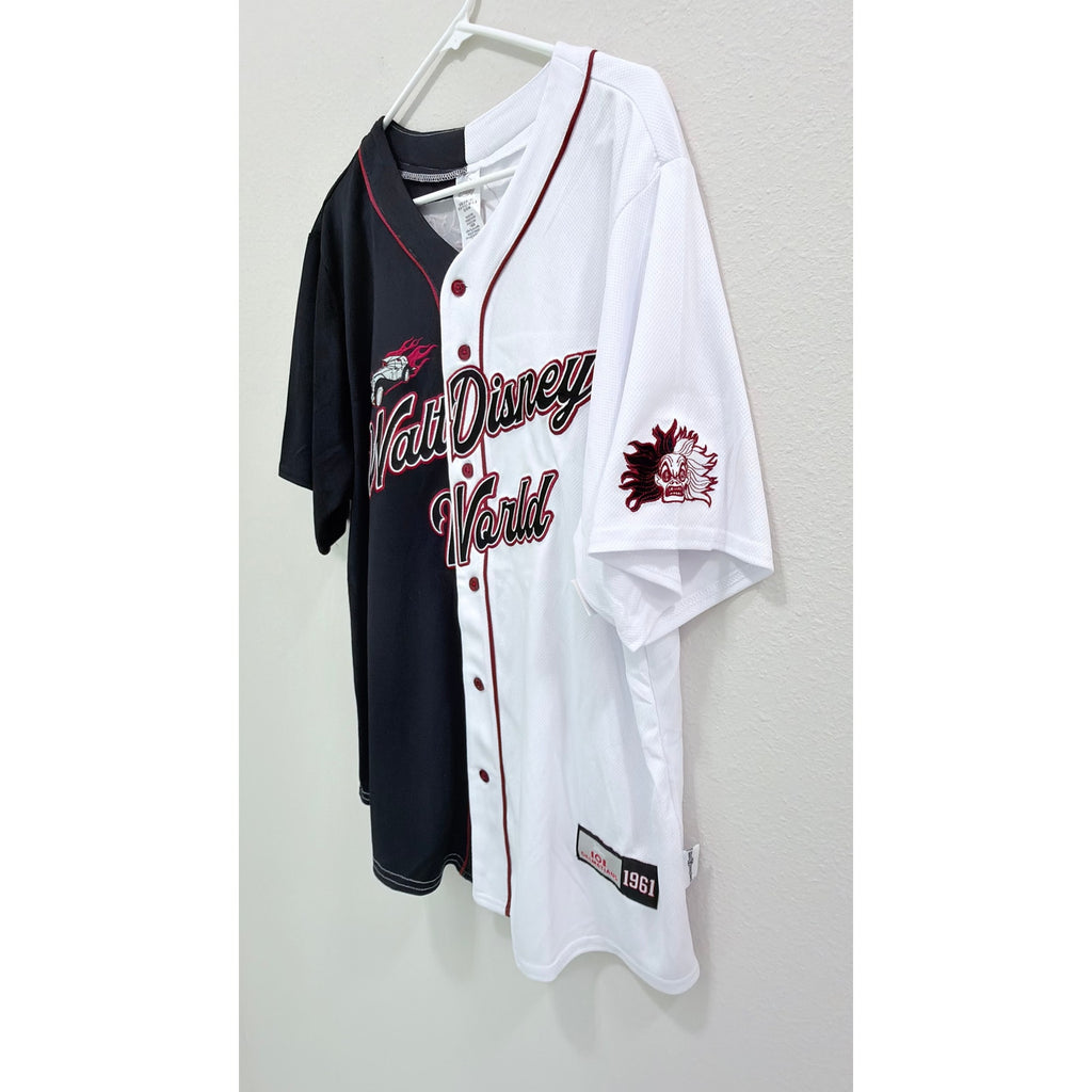NWT Disney Cruella De Vil 101 Dalmatians Baseball Jersey - Large