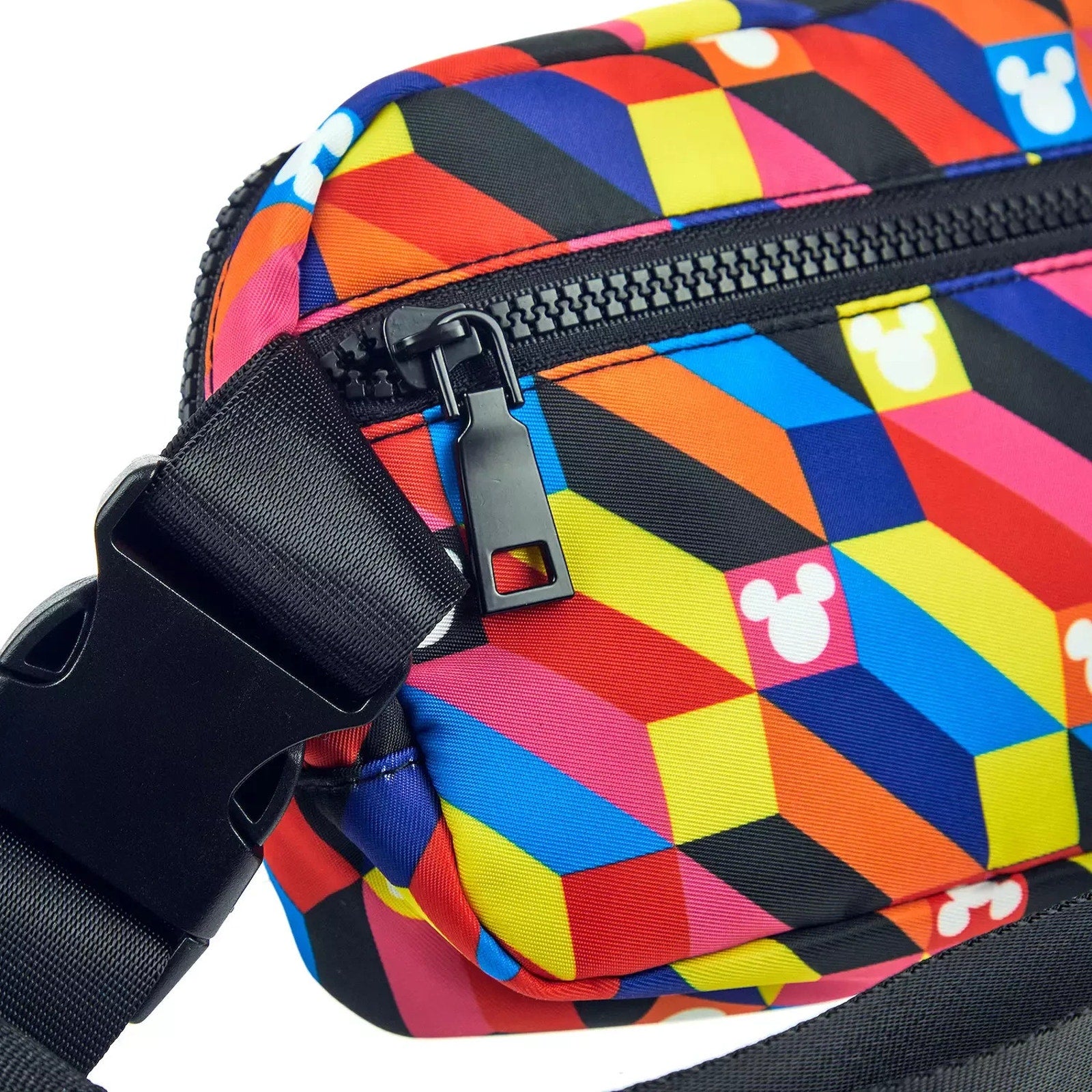 Bioworld Disney Mickey Mouse Cube Abstract Geometric Belt Bag Fanny Pack NWT