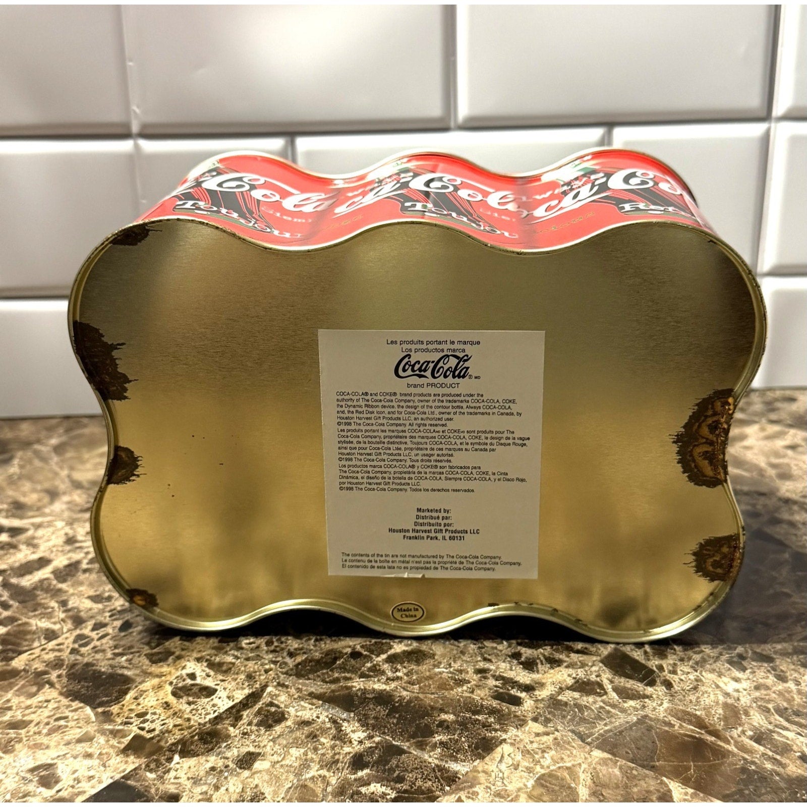 Vintage Coca-Cola 6-Pack Tin Storage Container
