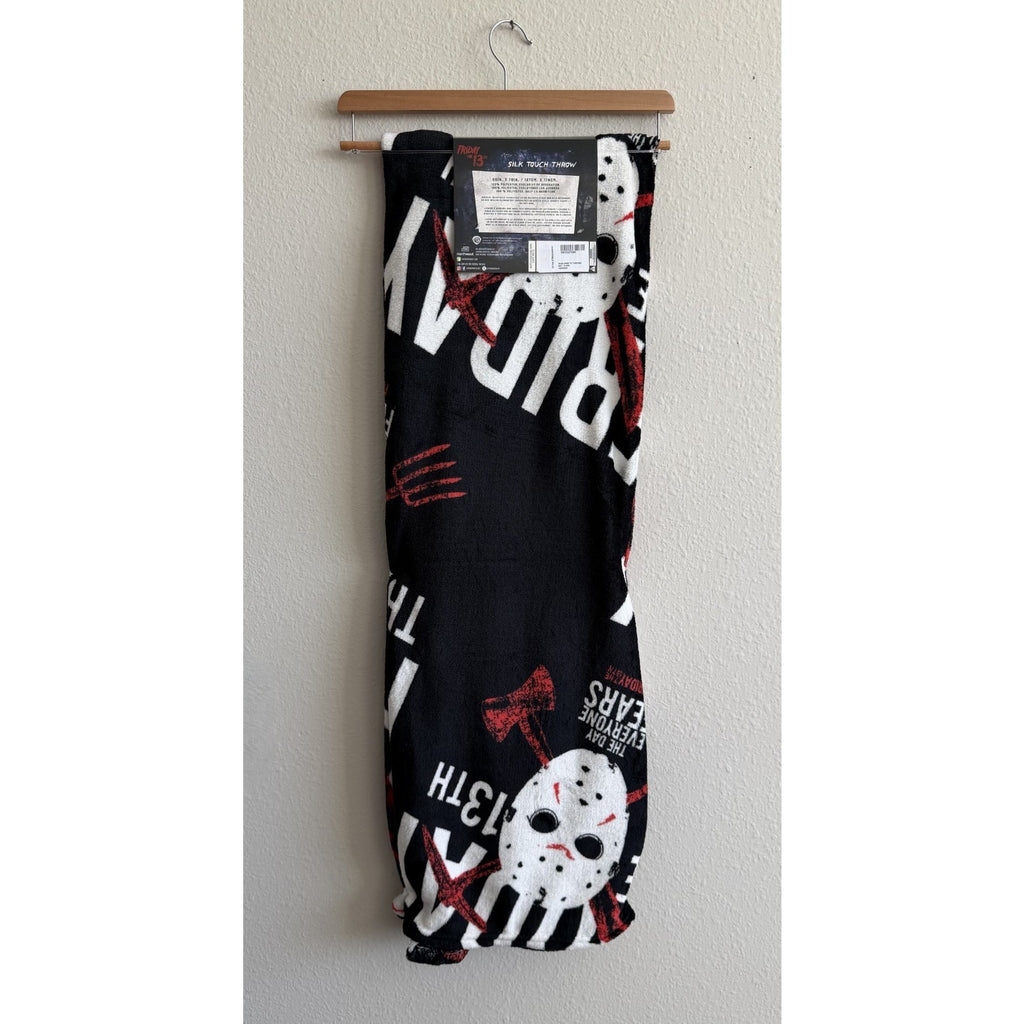 NEW Friday The 13th Jason Mask Throw Blanket - 50" x 70" Horror