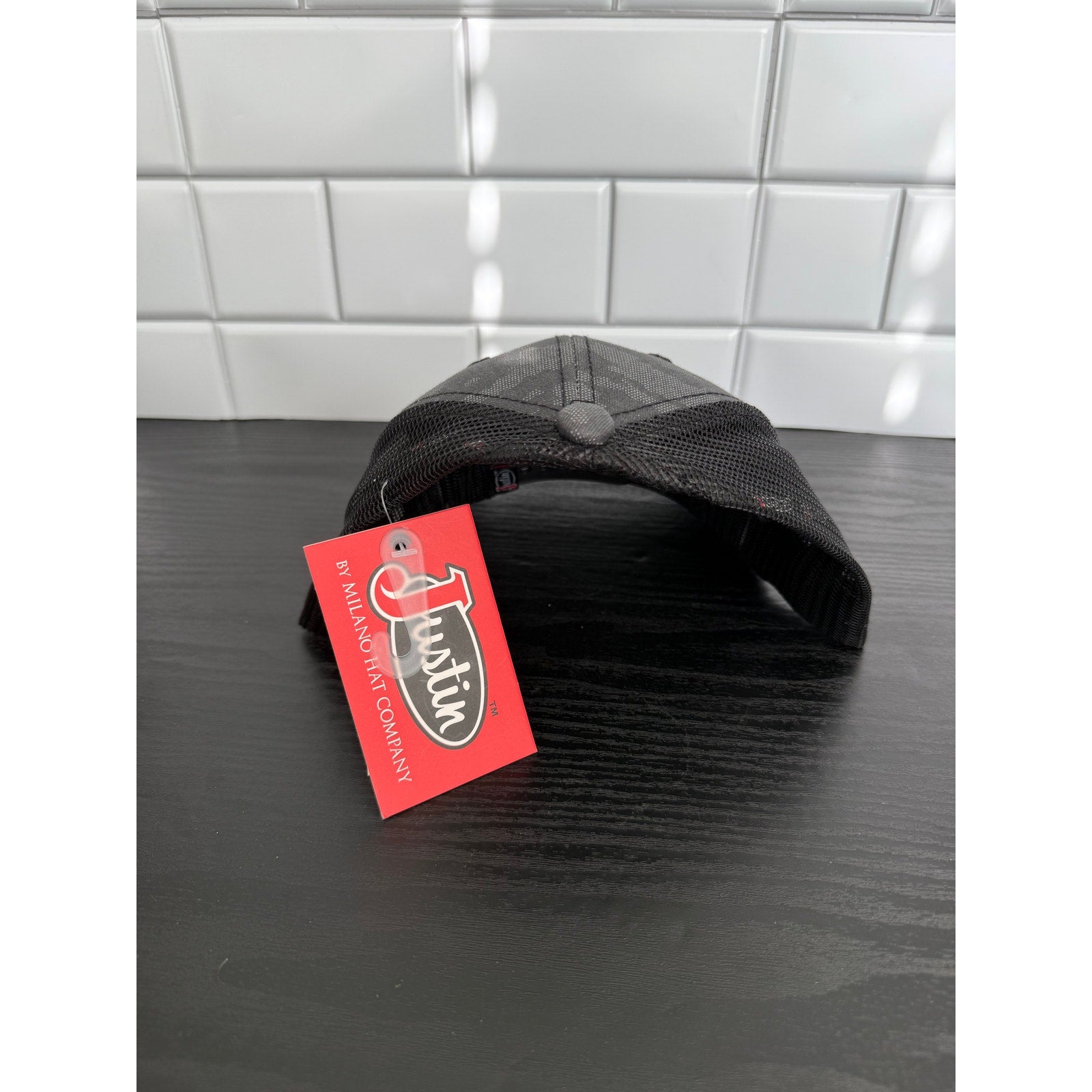 Justin Boots American Flag Camo Mesh Back Cap – NWT