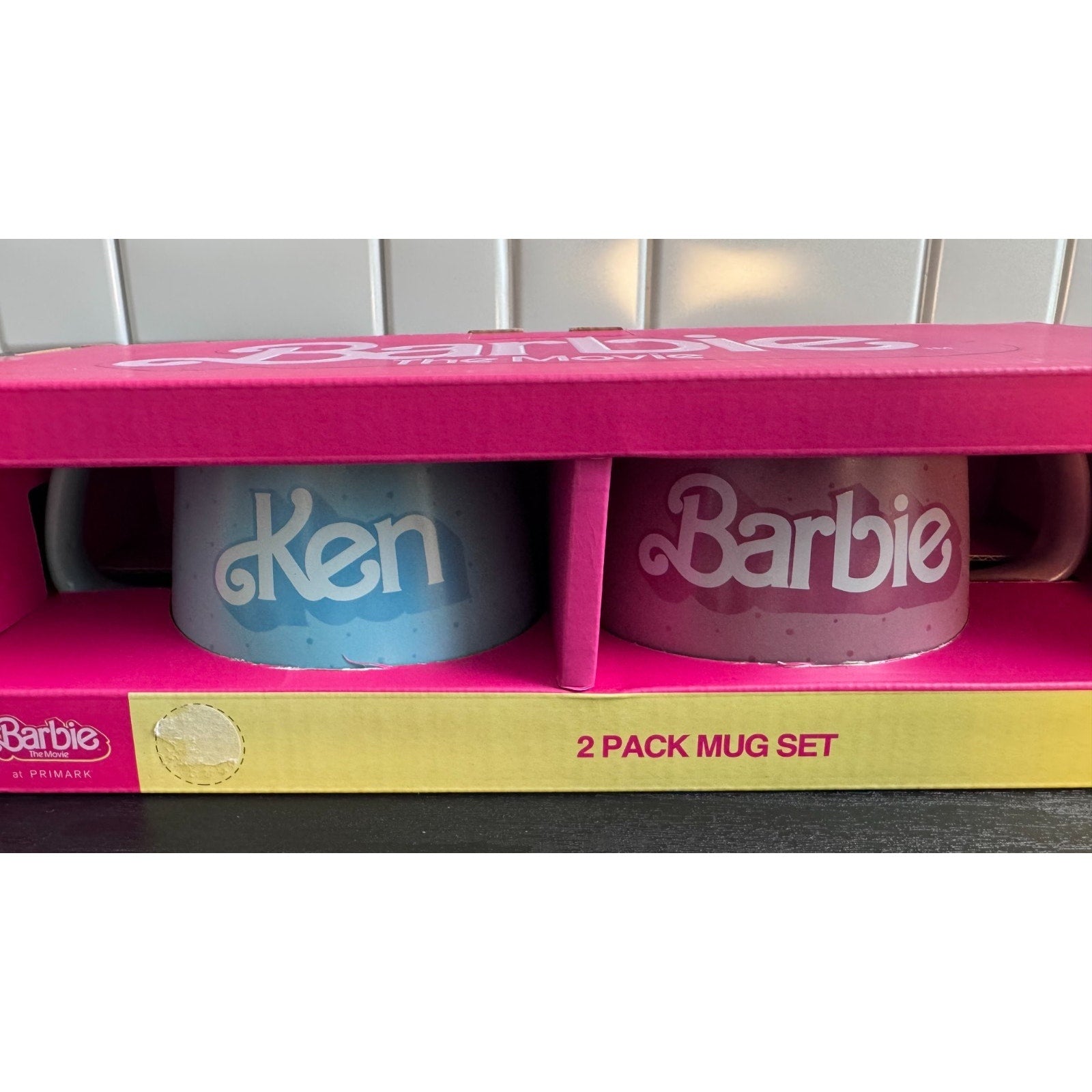 Barbie The Movie Barbie and Ken Ceramic Mugs Set of 2 Primark Exclusive New