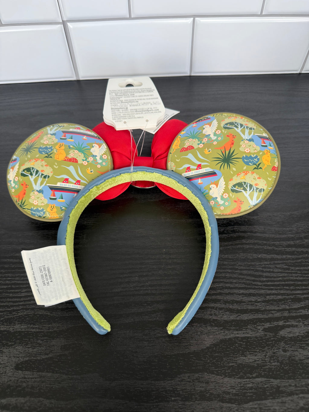 Disney Cruise Line Mickey & Minnie Australia Ear Headband NWT