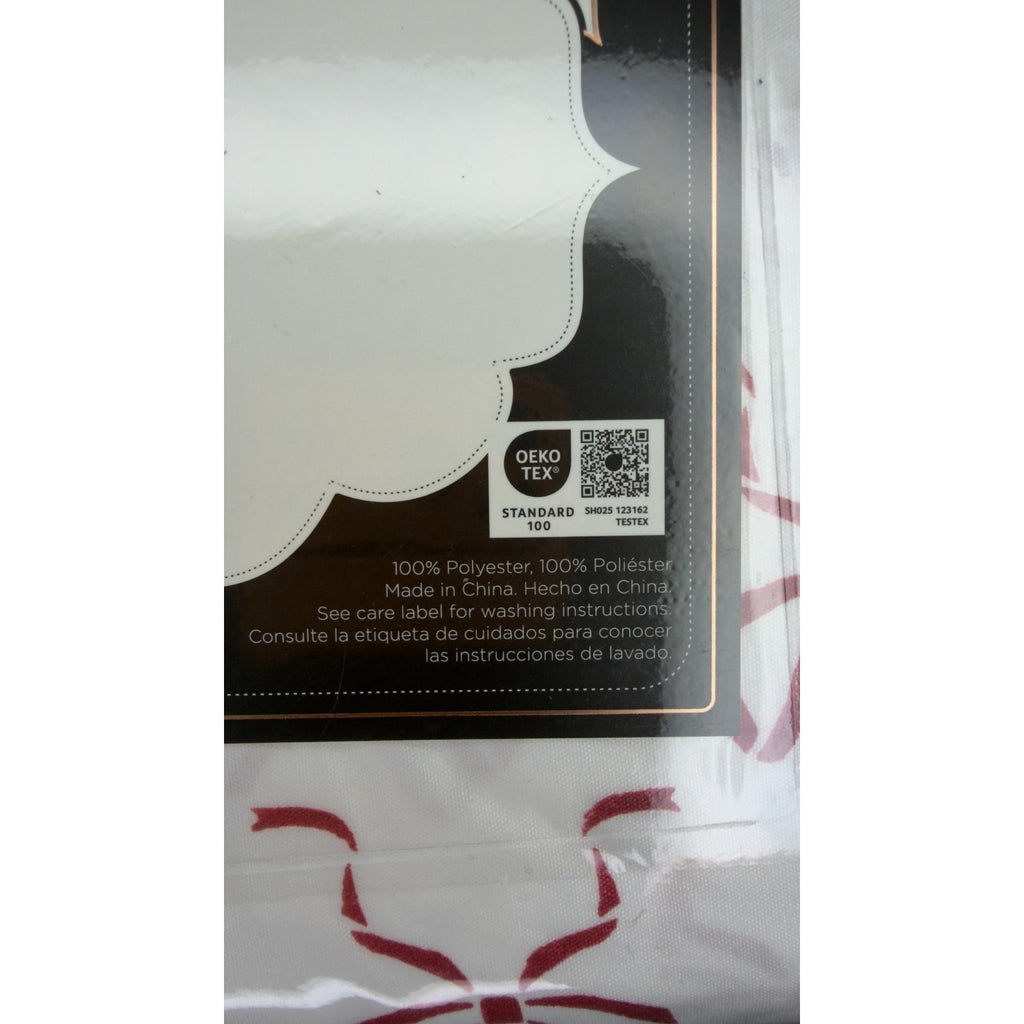 La Belle Fleur Queen Sheet Set — Red & White Bows