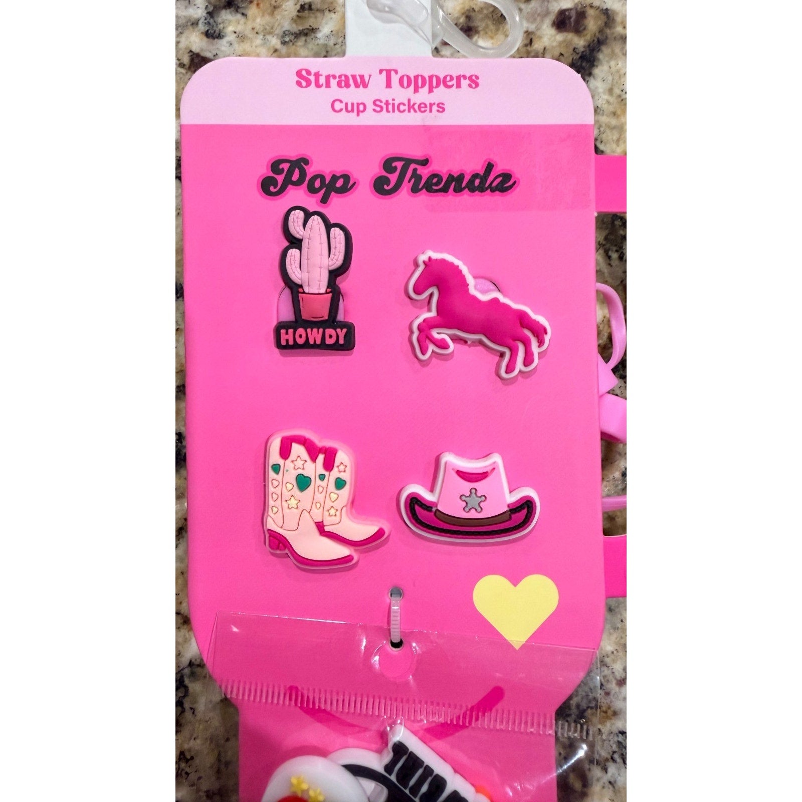 NEW Pop Trends Straw Topper and Cup Stickers