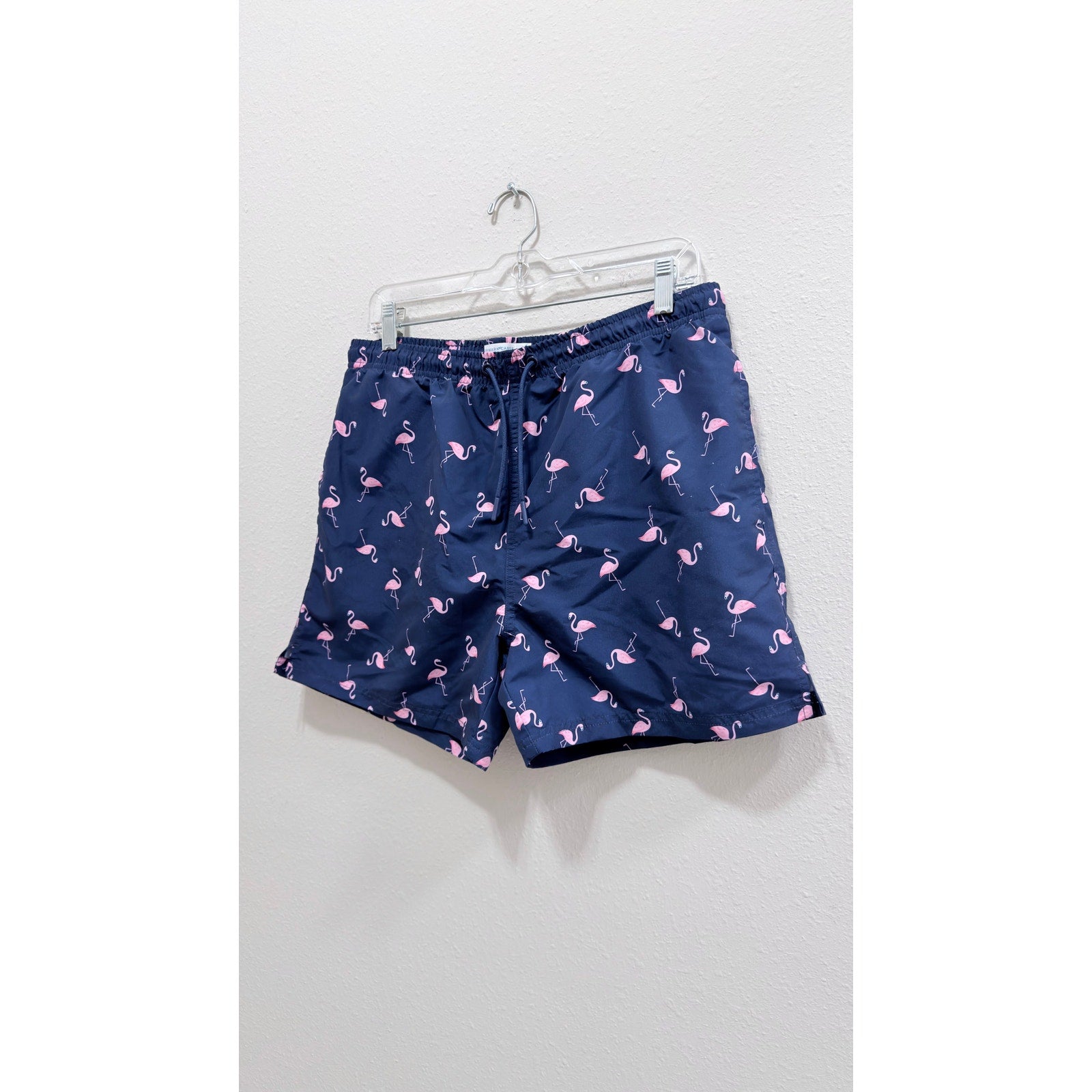 Primark Cares Men's Navy Flamingo Swim Shorts – Large