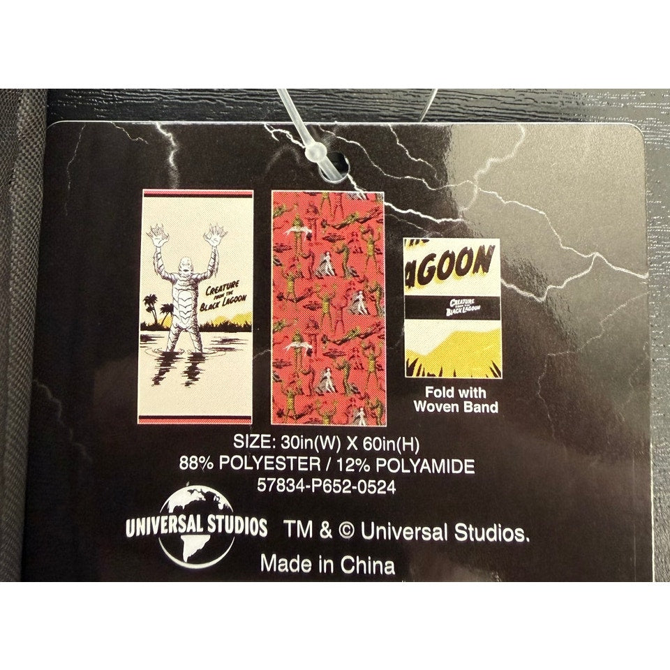 NWT Universal Studios Creature From The Black Lagoon Anniversary Quick-Dry Towel