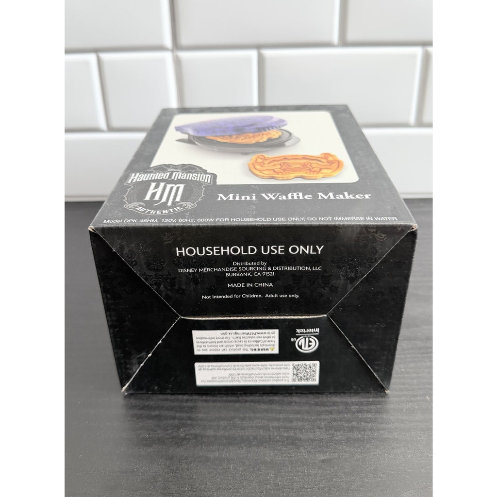 NIB Disney Parks The Haunted Mansion Gargoyle Mini Waffle Maker