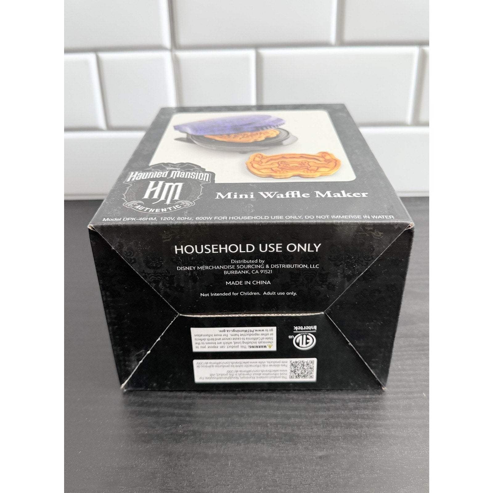 NIB Disney Parks The Haunted Mansion Gargoyle Mini Waffle Maker